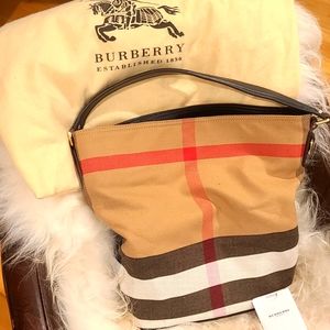 Burberry Check Cotton Tote